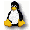 Works natively on Linux. Linux penguin icon